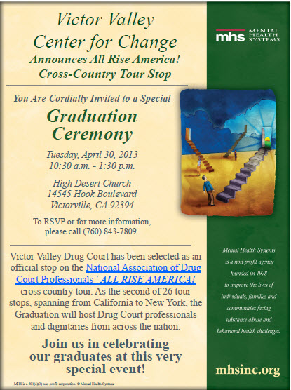 Victor Valley Drug Court Graduation April 30th · Ca Association Of Collaborative Courts